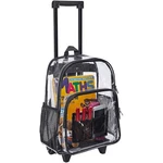 Clearworld Rolling Clear Backpack, Heavy Duty Cold-resistant Security Black. Fixed Price $71.30.