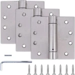 3 Pack - 4"x4" Self Closing Door Hinges, Spring Loaded Hinges For Interior & .... Fixed Price $59.03.