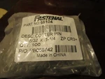 5/32" X 1-1/4" Zinc Finish Extended Prong Cotter Pin Qty 100. Fixed Price $15.00.