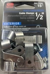 Gardner Bender Pac-1550l 1/2" Exterior Cable 15 Pack Clamps Lot Of 10 Usa. Fixed Price $35.77.