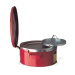 Justrite 10295 Bench Can,1/2 Gal.,galvanized Steel,red 3ad27. Fixed Price $105.76.