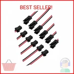 Vandesail Jst Sm Connector 40 Pack, 2pin Jack Plug Male To Female Wire Connec. Fixed Price $10.25.