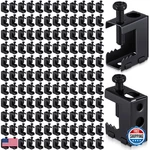 Tandefio 200 Pcs 1/4-20 Spring Steel Beam Clamps Metal Hangers Bolt On. Fixed Price $185.58.