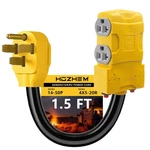 Hozhem 50 Amp To 20 110v Rv Distribution Adapter Nema 14-50p 4 X. Fixed Price $46.97.