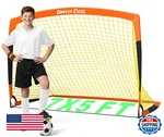 Dimples Excel Kids Soccer Goal Net For Backyard - 7x5, 5x3.6, 4x3, 3x2.2 Ft. Fixed Price $65.50.