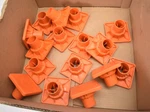Lot Of 16 Bullshark Rebar Caps Fits #3 To #8 Orange Rtzrb100 Kit. Fixed Price $29.99.