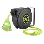 Legacy Manufacturing Flexzilla Retractable Extension Cord Reel, 25', 16/3 Awg Sj. Fixed Price $80.40.