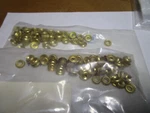 #4 Brass Cup Washer Qty 200. Fixed Price $20.00.