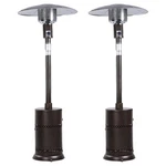 Outdoor Propane Gas Heater Patio Deck Courtyard 40000 Btu Bronze 2 Pack. Fixed Price $499.99.