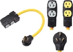 Onetak Nema 10-50p To 4 Outlet Port 5-15r 5-20r 1.5 Ft 10 Awg W/current.... Fixed Price $51.29.