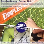 Dimples Excel Soccer Goals Kids Net For Backyard 7x5, 5x3.6, 4x3, 3x2.2 Ft. Fixed Price $34.98.