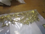 #8-15 X 5/8" Flat Head Phillips Sharp Pt Plain Finish Brass Wood Screw Qty 100. Fixed Price $12.00.