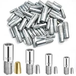 60 Pcs 1/4" 5/16" 3/8" 1/2" Concrete Anchors, Zinc-plated Carbon Steel Drop I.... Fixed Price $26.37.