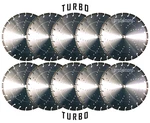 10-14" Turbo Concrete Brick Block Precast Stone Supreme Diamond Saw Blade**best. Fixed Price $349.90.