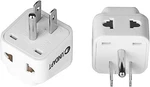 Uk To Us Travel Adapter, India Plug Unidapt 2-pack, White. Fixed Price $7.70.