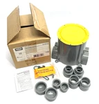 Hubbell S1pfb Round Flush Floorbox, Pvc, 3.00" Minimum Dept Of Pour. Fixed Price $29.99.