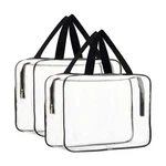 Haoguagua 2-piece Large Clear Makeup Cosmetic Organizer Bag, Plastic. Fixed Price $22.31.