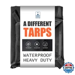 Yufyig 20 Mil Black Waterproof Tarp 6.5 7ft Heavy Duty Canvas Cover Outdoor. Fixed Price $55.73.