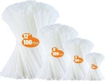 Zip Ties Assorted Sizes 400 Pack 4/6/8/12 Inch 12+8+6+4 400pack , White. Fixed Price $11.92.