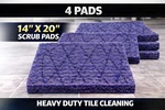 Square Scrub Tile Grout Floor Pads 14x20 Blue Heavy Duty 4 Pack Ssp1420tgb. Fixed Price $979.88.