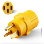 Nema 6-50p To 1450r Adapter For Ev Tesla, 250v 50 Amp 3-plug Generator Cord T.... Fixed Price $38.61.