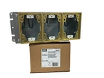 Hubbell Wiring Systems B2423 Stamped Steel 3-gang Shallow Flush Rectangular. Fixed Price $299.99.