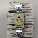 (lot Of 7) Arrow Hart Cooper 5361v Single Receptacle Outlet 20a 125v Ivory New. Fixed Price $47.77.