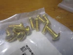 5/16"-18 X 3/4" Slotted Drive Round Head Brass Machine Screw Qty 10. Fixed Price $12.00.