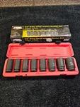 K Tool Kti-34200 8-piece 3/4" Drive 6-point Deep Impact Socket Chrome-moly Steel. Fixed Price $86.50.