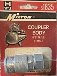 Tru-flate 13-537 3/8" Fnpt H Style Coupler Replaces Milton S-1835 - Usa Made. Fixed Price $14.99.