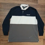 Hollister Polo Mens Extra Large Colorblock Rugby Lightweight Long Sleeve Y2k. Fixed Price $15.17.