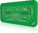 70x35" Casino Craps Table Top Mat. Portable Rubber Tabletop Layout. Fixed Price $54.99.