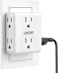 Lencent 2 To 3 Prong Outlet Adapter, Power Strip, 6 1 Pack, White. Fixed Price $23.23.