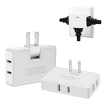 2 Pack 3 Way Outlet Extender Flat Plug Rotatable Swivel Adapter Splitter. Fixed Price $8.99.