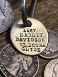 1967 Harley Davidson Electra Glide Motorcycle Solid Brass Key Fob 67. Fixed Price $19.95.