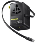 Baseus 70w Universal Travel Adapter, 6-in-1 International Plug Adapter. Fixed Price $65.00.
