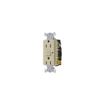 Hubbell Gfrst52mi Gfci Duplex Receptacle W/cover Plate, Ivory. Fixed Price $54.14.