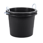 United Solutions 2 Pack 19 Gallon Rope Handle Tub, Plastic Storage Bucket, Black. Fixed Price $72.99.