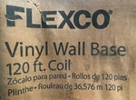 Flexco Vinyl Wall Base 4" X 120' 0.080" Guage In Black. Fixed Price $100.00.