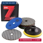 Diamond Polishing Pads, Zfe 9pcs 4 Inch 100mm Dry Pads Set With 5/8"-1. Fixed Price $38.67.
