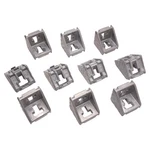 Lot Of 10 Bosch Rexroth 3842523558 Aluminum Corner Bracket, Slot-10, 45x45mm. Fixed Price $30.00.