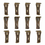 Qieoyk Brick Clips - 12 Pcs Heavy Metal Wall Hangers For 2-1/4 To 12, Black. Fixed Price $13.35.