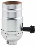 Westinghouse 7040600 - 2-3/4" Brushed Nickel Three-way Turn-knob Socket. Fixed Price $24.86.
