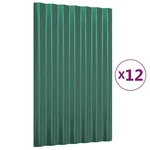 Roof Panels Roofing Material Sheet Garage Sheds Powder-coated Steel Vidaxl. Fixed Price $102.99.