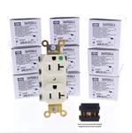 10 Hubbell Almond Snapconnect Hospital Grade Receptacles Outlet 20a Snap8300ala. Fixed Price $94.99.