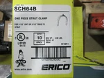 (10) Erico Caddy Sch64b One Piece Strut Clamp 3-1/2" Emt/ridgid New! Fresh Stock. Fixed Price $39.95.