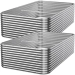 Mostmahes 2 Pack Tall 8ft Galvanized Raised Garden Bed Outdoor Metal. Fixed Price $194.24.