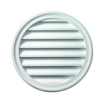 24" Round White Polyurethane Weather Resistant Gable Louver Vent By Fypon. Fixed Price $136.73.