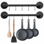 Boshangjia Pot Pan Rack Wall Mounted Set Of 2, 21" 21 Inches, Black. Fixed Price $44.78.