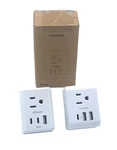 One Beat International Power Plug European Travel Adapter 2 Pk New In Box. Fixed Price $16.95.